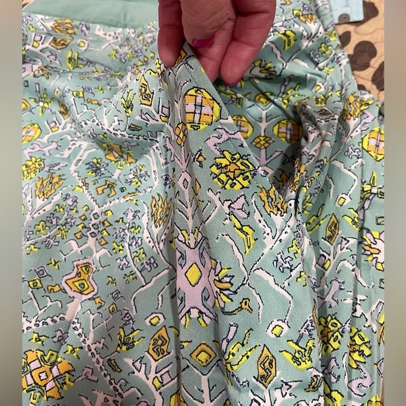 NEW ♥️ Anthropologie Maeve Green Floral Pants - Picture 15 of 15